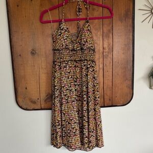 Miss Chievous Multicolor Halter Midi Dress